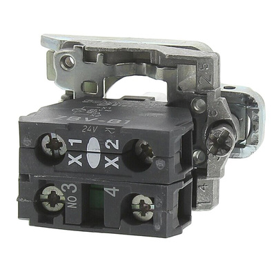 Schneider Electric Harmony XB4 Series Contact & Light Block, 24V ac/dc, SPST