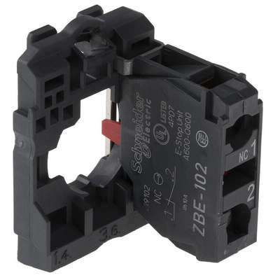 Schneider Electric Harmony XB5 Series Contact Block, 600V, SPST