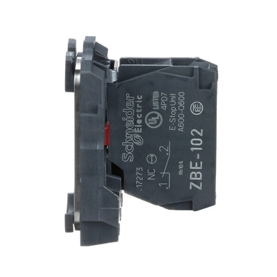 Schneider Electric Harmony XB5 Series Contact Block, 600V, SPST