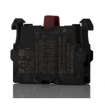 Eaton M22 Series Contact Block for Use with N(S)1(-4) Series, NZM1(-4) Series, PN1(-4) Series, 500V, 1NC