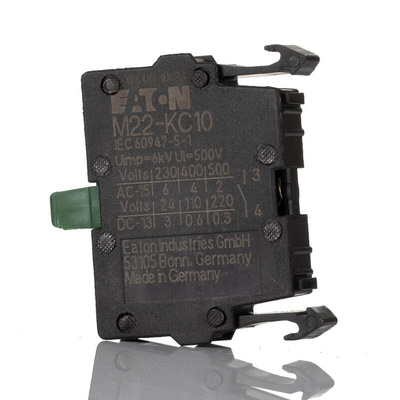 Eaton M22 Series Contact Block for Use with RMQ Titan Series, 500V, 1 NO