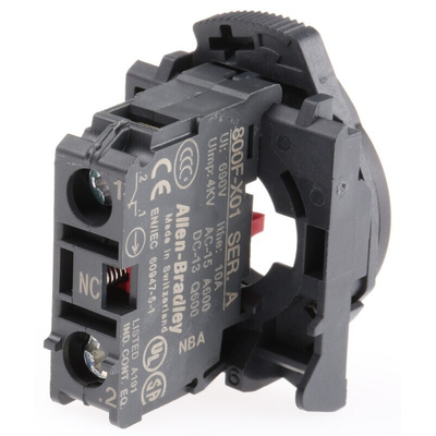 Allen Bradley 800F Contact Block - 1NC 600 V