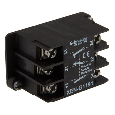 Schneider Electric XENG Series Contact Block, 2NO + 1NC
