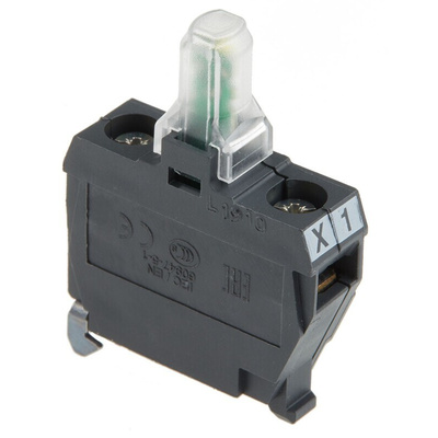 Schneider Electric Harmony ZALV Series Light Block, 24V, White Light