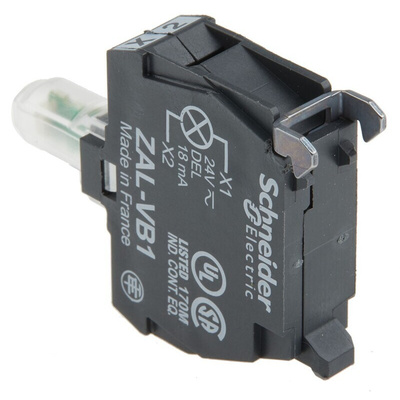 Schneider Electric Harmony ZALV Series Light Block, 24V, White Light