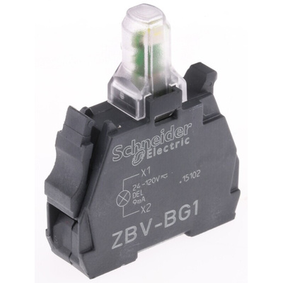 Schneider Electric Harmony XB Series Light Block, 24 → 120V, White Light