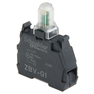 Schneider Electric Harmony XB Series Light Block, 110 → 120V, White Light