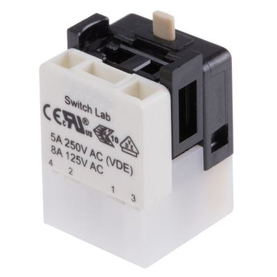 RS PRO Contact Block for Use with ADA16E Series, 125 V ac, 250 V ac, 1CO