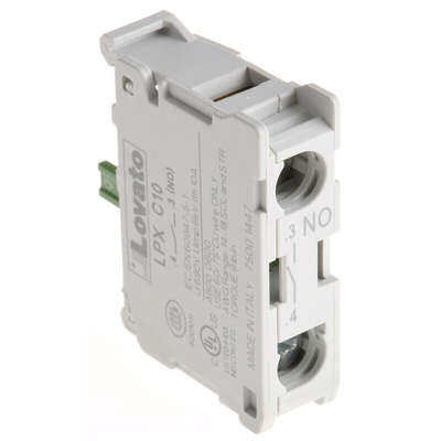 Lovato Platinum 22mm Series Contact Block, 690V, 1NO