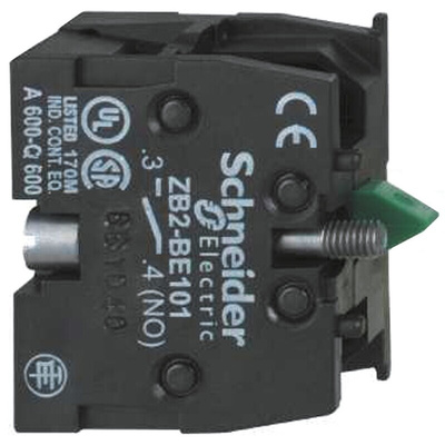 Schneider Electric XB2 Series Contact Block, 600V, 1NO