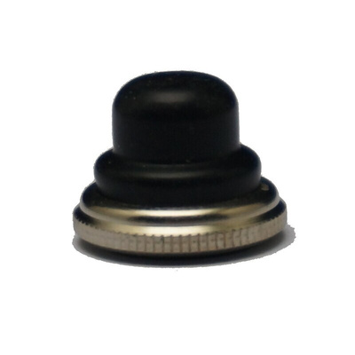 EOZ Black Push Button Cap for Use with 10 mm Push Button, 18 (Dia.) x 13.7mm