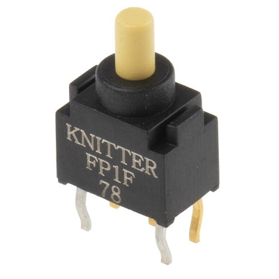 KNITTER-SWITCH Red Push Button Cap for Use with FP Series Push Button Switch, 4 (Dia.) x 2.4mm