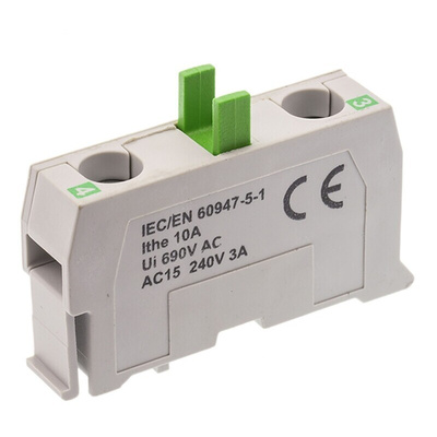BACO BACO Series Contact Block, 600V, 1NO