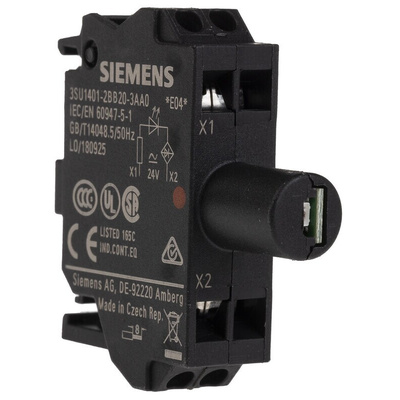Siemens SIRIUS ACT Light Block - Red, 24 V ac/dc