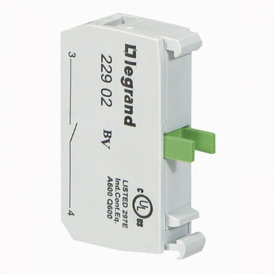 Legrand OSMOZ Contact & Light Block - SPNO 600 V ac