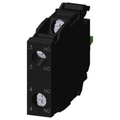 Siemens 3SU1 Contact Block - DPNO 5 → 500 V ac/dc