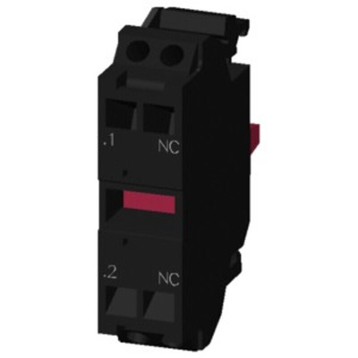 Siemens 3SU1 Contact Block - NC 5 → 500 V ac/dc
