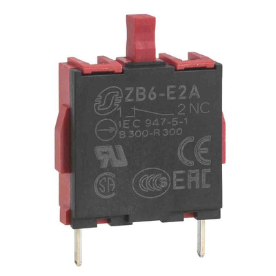 Schneider Electric ZB6 Series Contact Block, 240V, 1NO