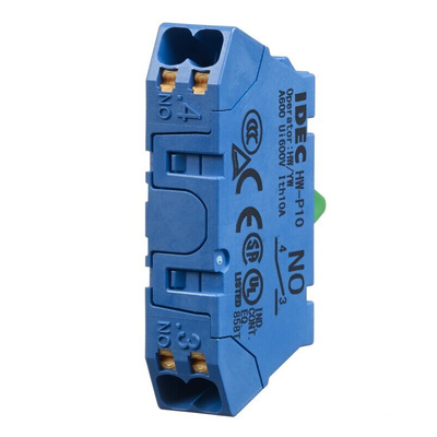 Idec HW Series Contact Block, 440V, 1CO