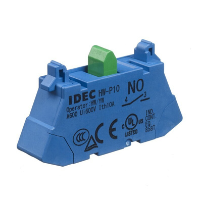 Idec HW Series Contact Block, 440V, 1CO