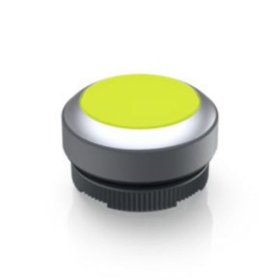 RAFI RAFIX 22 FS+ Series Push Button for Use with RAFIX FS Switching Element Universal PCB, Yellow Light