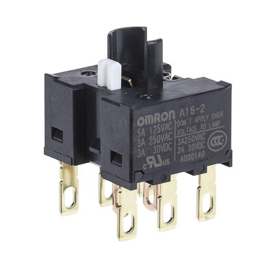 Omron Contact Block for Use with Push Button Switch, 2CO