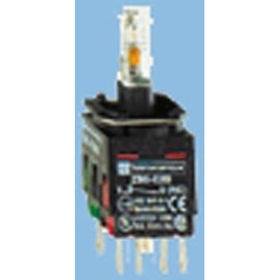 Schneider Electric Harmony XB6 Series Contact & Light Block, Blue Light, 1NO + 1NC