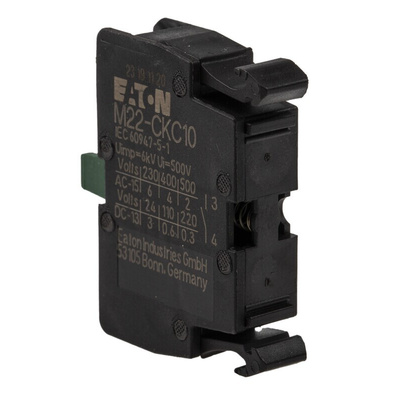 Eaton RMQ Titan M22 Series Contact Block for Use with RMQ Titan Series, 220 → 240V, 1 NO