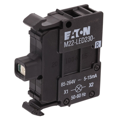 Eaton M22 Series Light Block, 85 → 264V ac, Red Light