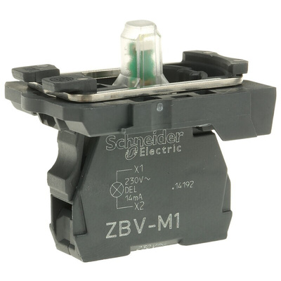 Schneider Electric Harmony XB5 Series Light Block, 230 → 240V ac, White Light