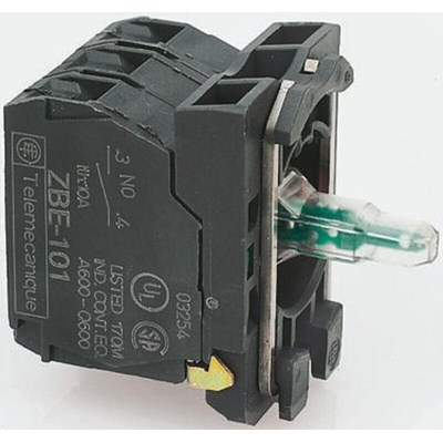 Schneider Electric Harmony XB5 Contact & Light Block - 1NO 1NC 230 V ac