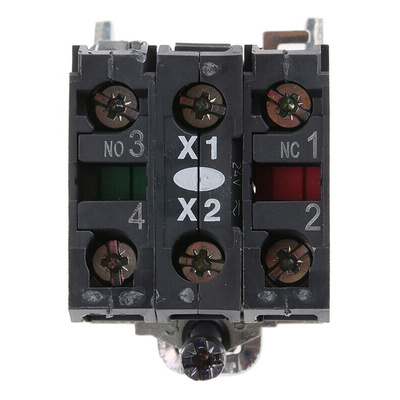 Schneider Electric Harmony XB4 Series Contact & Light Block, 24V ac/dc, 1NO + 1NC