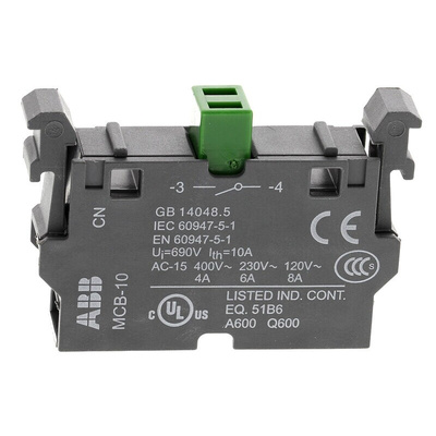 ABB ABB Modular Series Contact Block, 690V, 1NO