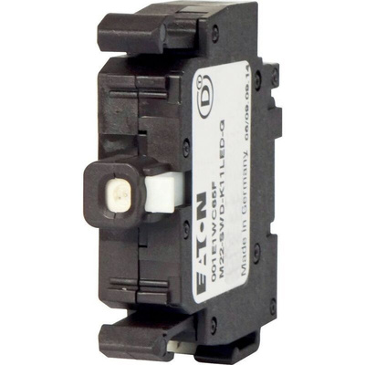 Eaton RMQ Titan M22 Series Contact & Light Block, Green Light, 1CO