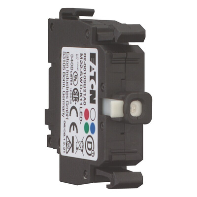 Eaton RMQ Titan M22 Series Contact & Light Block, White Light, 1CO