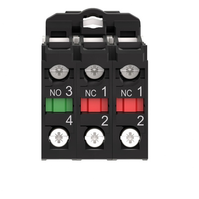 Schneider Electric Harmony XB5 Series Contact Block, 1 NO + 2 NC