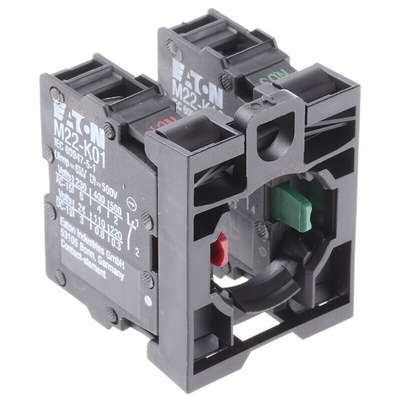 Eaton RMQ Titan M22 Series Contact Block, 500V, 1NO + 1NC