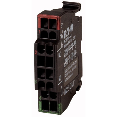 Eaton M22 Series Contact Block for Use with NZM1, 220 V dc, 240V ac, 1NO + 1NC