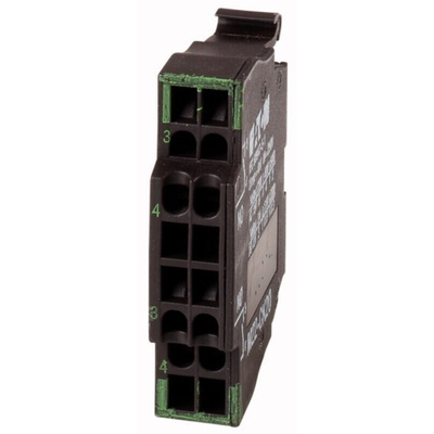 Eaton RMQ Titan M22 Series Contact Block for Use with NZM1, 220 V dc, 240V ac, 2NO