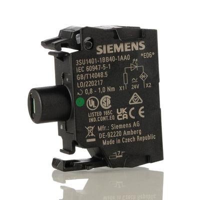 Siemens SIRIUS ACT Series Light Block, 24V ac/dc, Green Light