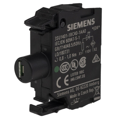 Siemens SIRIUS ACT Light Block - Green, 110 V ac