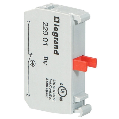 Legrand OSMOZ Contact & Light Block - NC 600 V ac