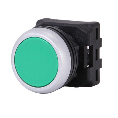 RS PRO Green Spring Return Push Button Head, 22mm Cutout, IP65