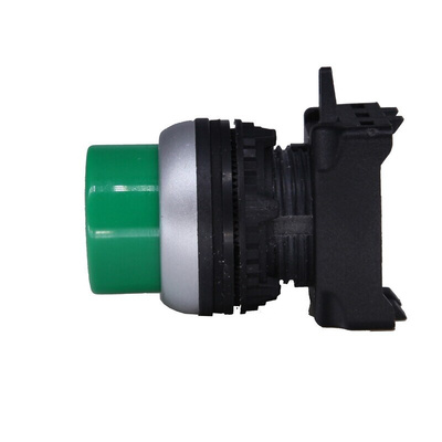 RS PRO Green Spring Return Push Button Head, 22mm Cutout, IP65