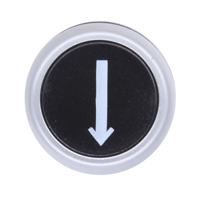 RS PRO Black Spring Return Push Button Head, 22mm Cutout, IP65
