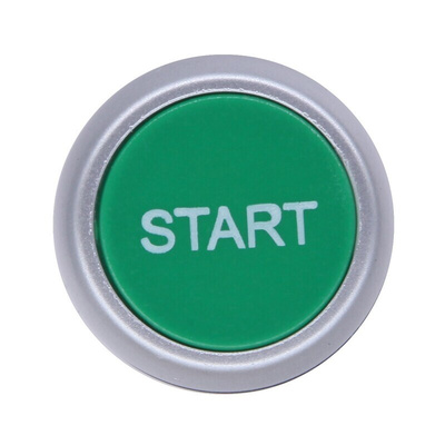 RS PRO Green Spring Return Push Button Head, 22mm Cutout, IP65