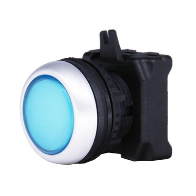 RS PRO Blue Spring Return Push Button Head, 22mm Cutout, IP65