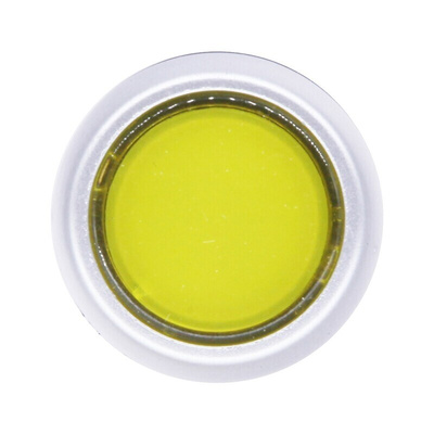 RS PRO Yellow Spring Return Push Button Head, 22mm Cutout, IP65