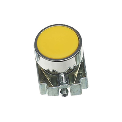 RS PRO Yellow Momentary Push Button Head, 22mm Cutout, IP65