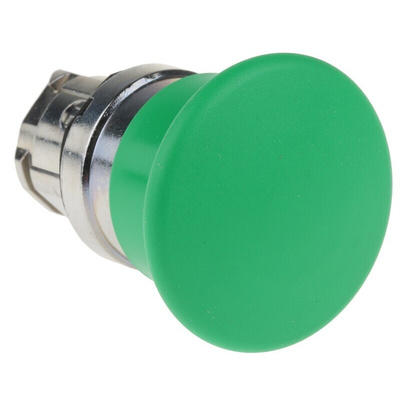 Schneider Electric Harmony XB4 Series Green Momentary Push Button Head, 22mm Cutout, IP66, IP69K
